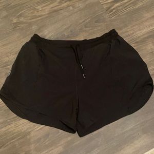 Black athletic shorts